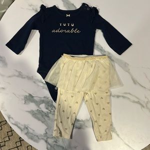 Carters Tutu Adorable Outfit